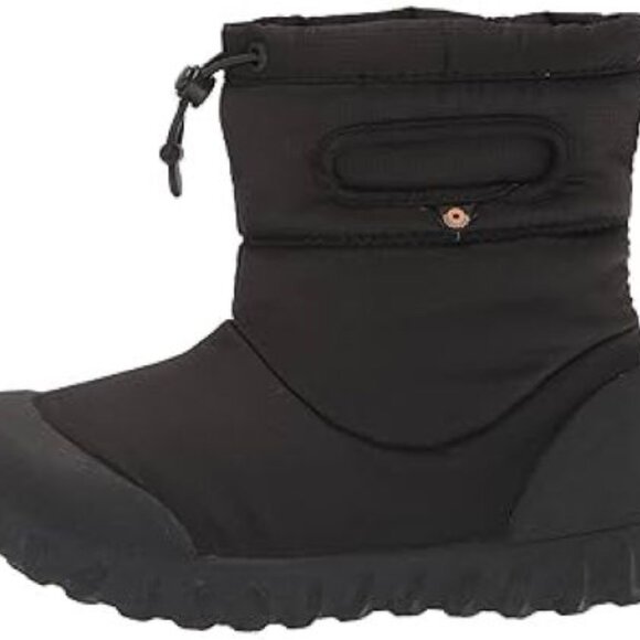 Bogs Youth Boys Girls 1 Black B Moc Insulated Waterproof Winter Snow Boots - Picture 1 of 9